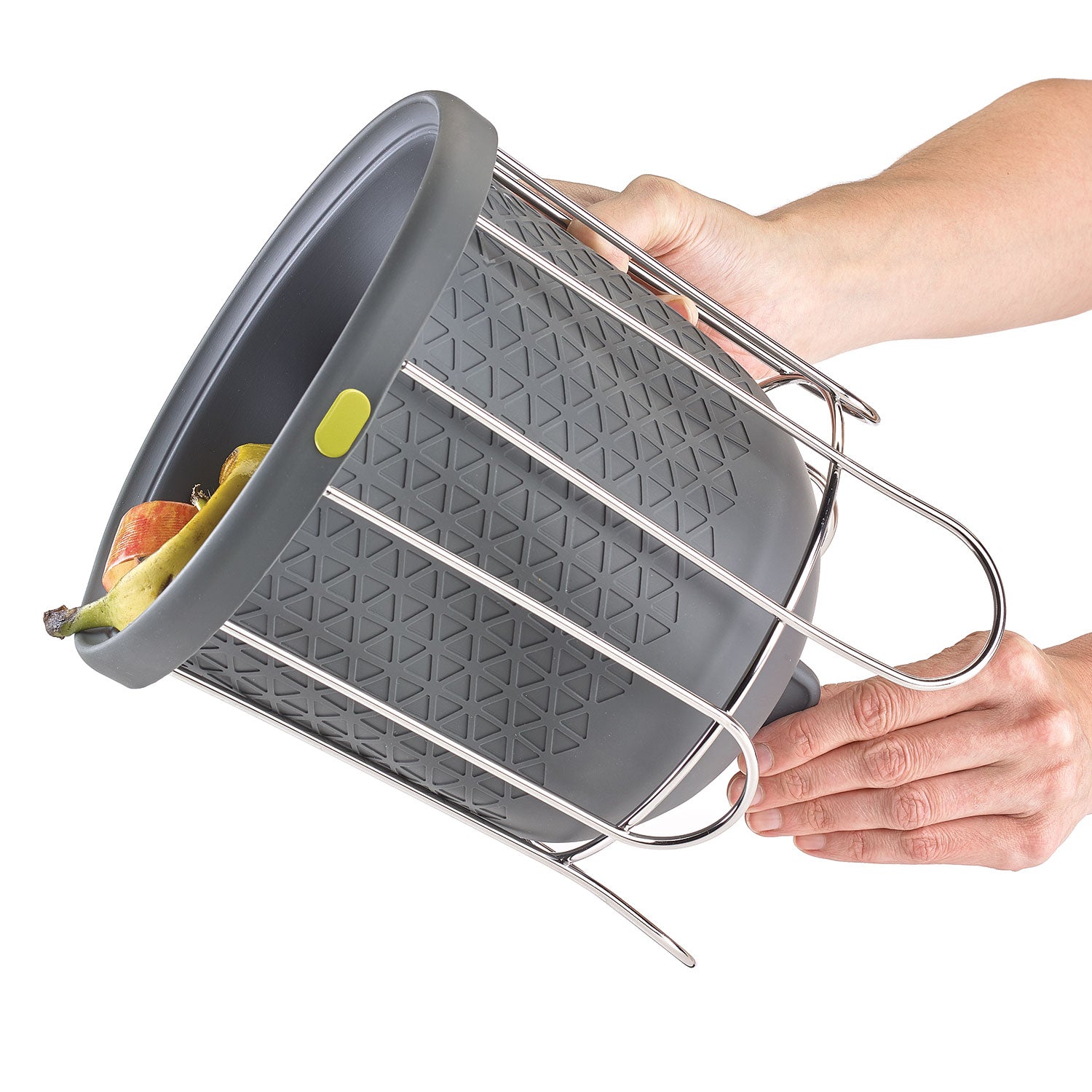 Polder Countertop Compost Bin, Grey