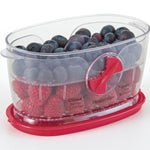 Progressive Berry Keeper – Produce Saver Container with Adjustable Vent, Colander Tray & Lid for Strawberries, Blueberries & More