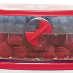 Progressive Berry Keeper – Produce Saver Container with Adjustable Vent, Colander Tray & Lid for Strawberries, Blueberries & More