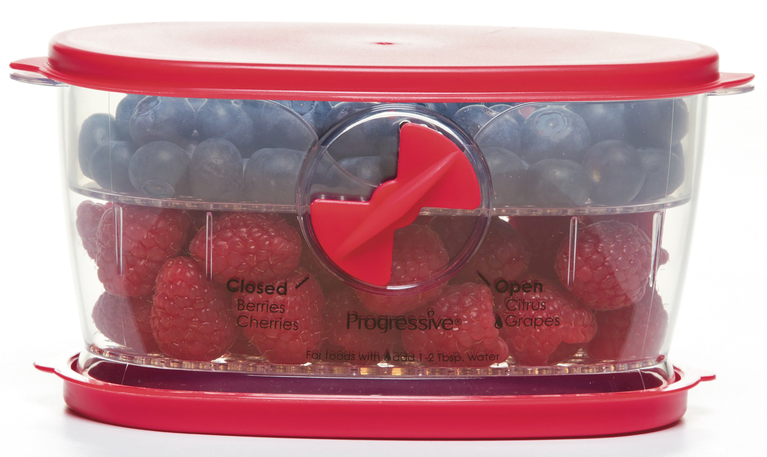Progressive Berry Keeper – Produce Saver Container with Adjustable Vent, Colander Tray & Lid for Strawberries, Blueberries & More