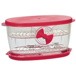 Progressive Berry Keeper – Produce Saver Container with Adjustable Vent, Colander Tray & Lid for Strawberries, Blueberries & More