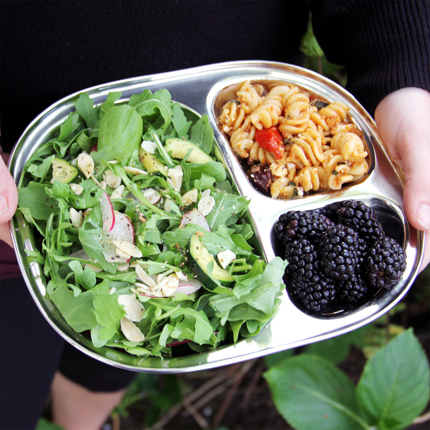 ECOlunchbox Stainless Steel Divided Camping Tray
