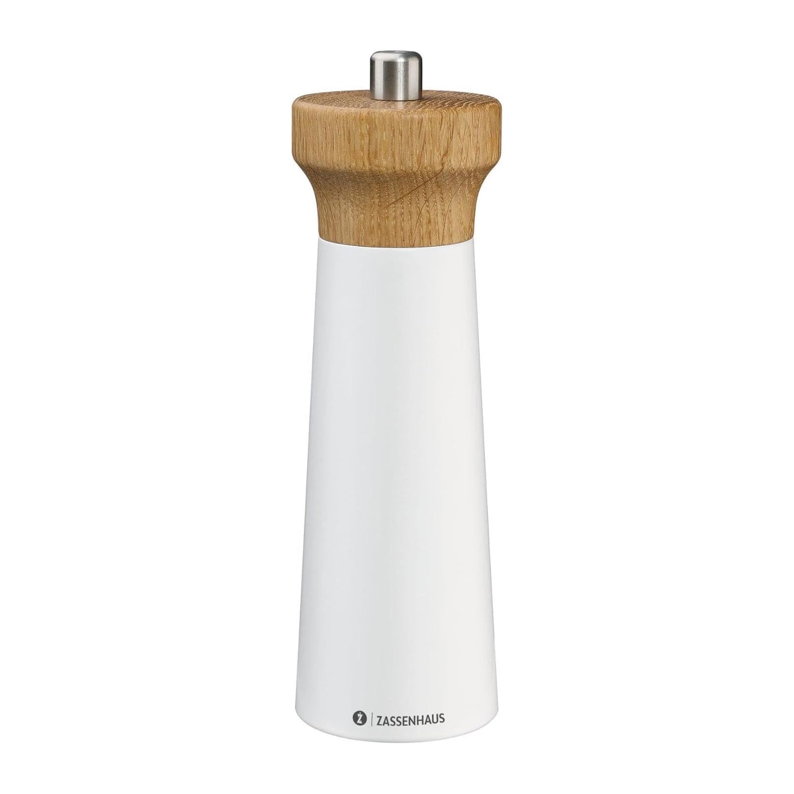 Zassenhaus Westerland 7-Inch Salt Mill, White