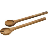 Zassenhaus Acacia Wood 2 Piece Salad Serving Utensil Set, 13.75" x 2.5"