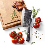 Zassenhaus Cleaver Chef's Knife, Wood Handle, 10.5"