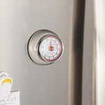 Zassenhaus Magnetic Retro 60 Minute Kitchen Timer, 2.75-Inch, Cool Gray