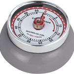 Zassenhaus Magnetic Retro 60 Minute Kitchen Timer, 2.75-Inch