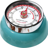 Zassenhaus Magnetic Retro 60 Minute Kitchen Timer, 2.75-Inch, Teal