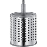Zassenhaus Classic Drum Grater with Suction Base, 2 Grating Drums, Pestle, and Vegetable Cutter, Red