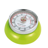 Zassenhaus Magnetic Retro 60 Minute Kitchen Timer, 2.75-Inch, Kiwi