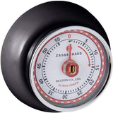 Zassenhaus Magnetic Retro 60 Minute Kitchen Timer, 2.75-Inch, Black