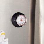 Zassenhaus Magnetic Retro 60 Minute Kitchen Timer, 2.75-Inch, Black