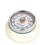 Zassenhaus Magnetic Retro 60 Minute Kitchen Timer, 2.75-Inch, Cream