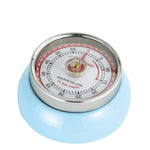 Zassenhaus Magnetic Retro 60 Minute Kitchen Timer, 2.75-Inch, Light Blue