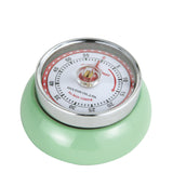 Zassenhaus Magnetic Retro 60 Minute Kitchen Timer, 2.75-Inch, Mint Green