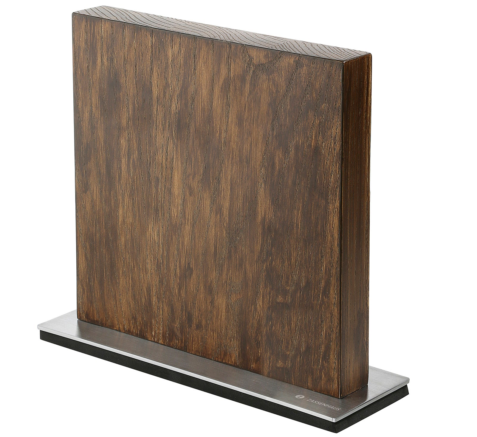 Zassenhaus Magnetic Wood Knife Block for Counter, Ash