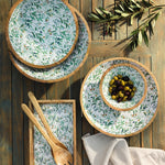 Zassenhaus Mango Wood Lacquered Large Serving Bowl, 13.75" x 4.7", Olive