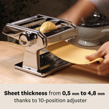 Marcato Atlas Ampia 150 Pasta Machine, Made In Italy, Silver