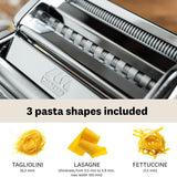Marcato Atlas 150 Pasta Machine with Cutter and Hand Crank, Made in Italy