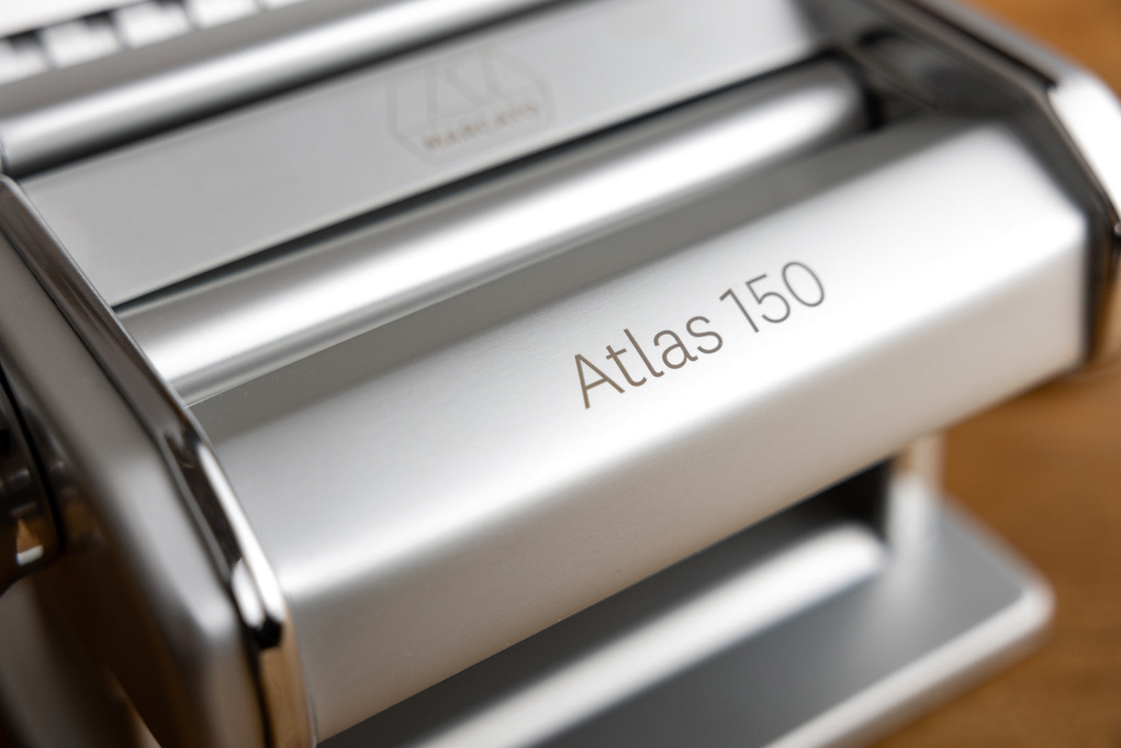 Marcato Atlas 150 Pasta Machine with Cutter, Hand Crank, and Instructions, Made in Italy, Ice