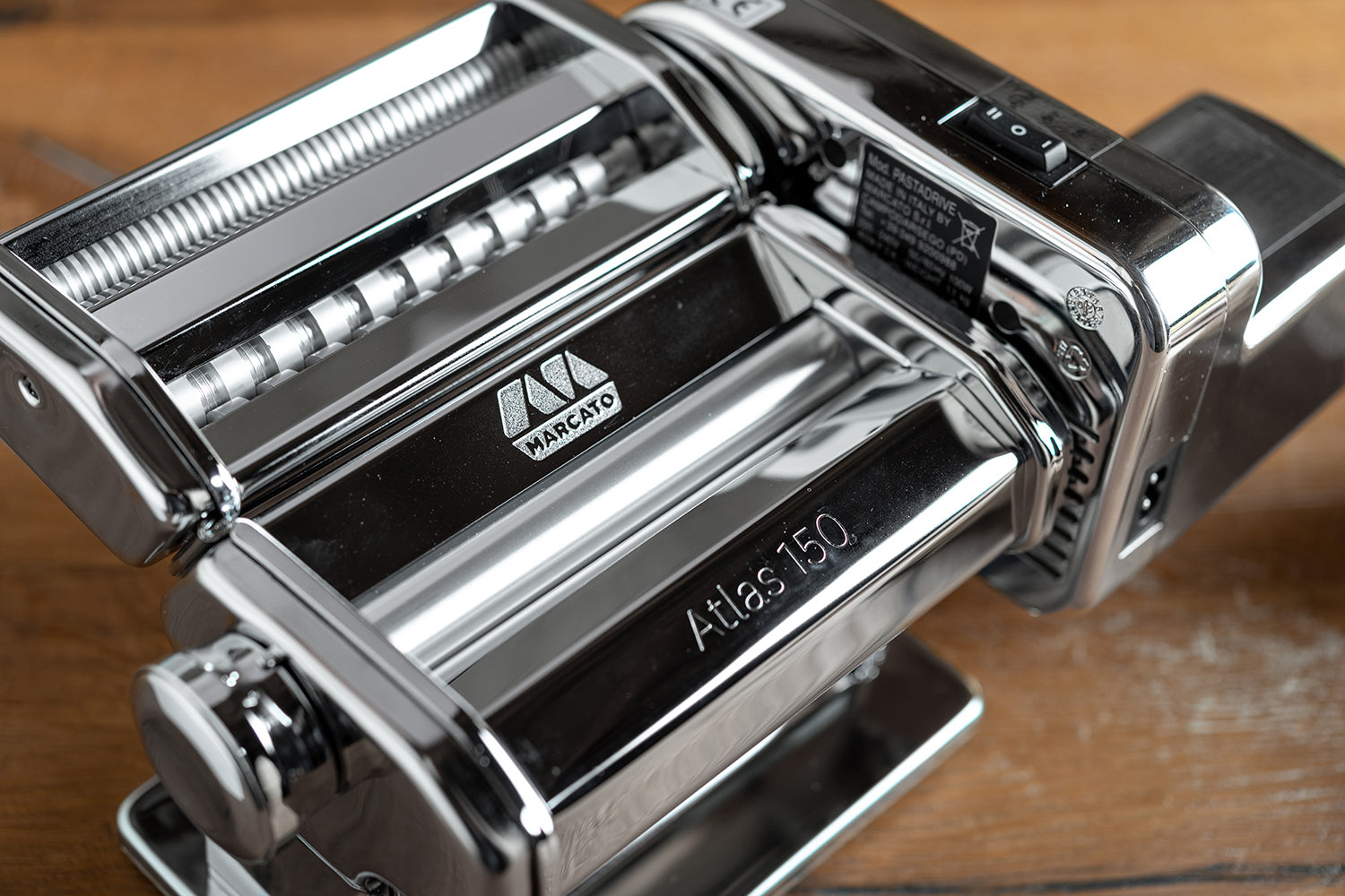 Marcato Atlas 150 Atlasmotor Electric Pasta Machine, Silver