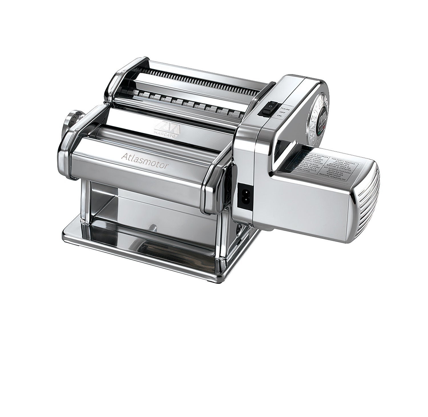 Marcato Atlas 150 Atlasmotor Electric Pasta Machine, Silver