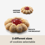 Marcato Atlas Biscuit Maker Press, Includes 20 Cookie Disc Shapes, Silver