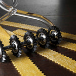 Marcato Atlas Pasta Bike Cutter with Interchangeable Wheels, Made in Italy, Clear