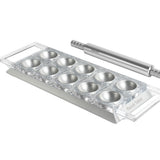 Marcato Atlas Tablet Pasta Maker, Made in Italy, Makes 10 Raviolis, Silver