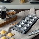 Marcato Atlas Tablet Pasta Maker, Made in Italy, Makes 10 Raviolis, Black