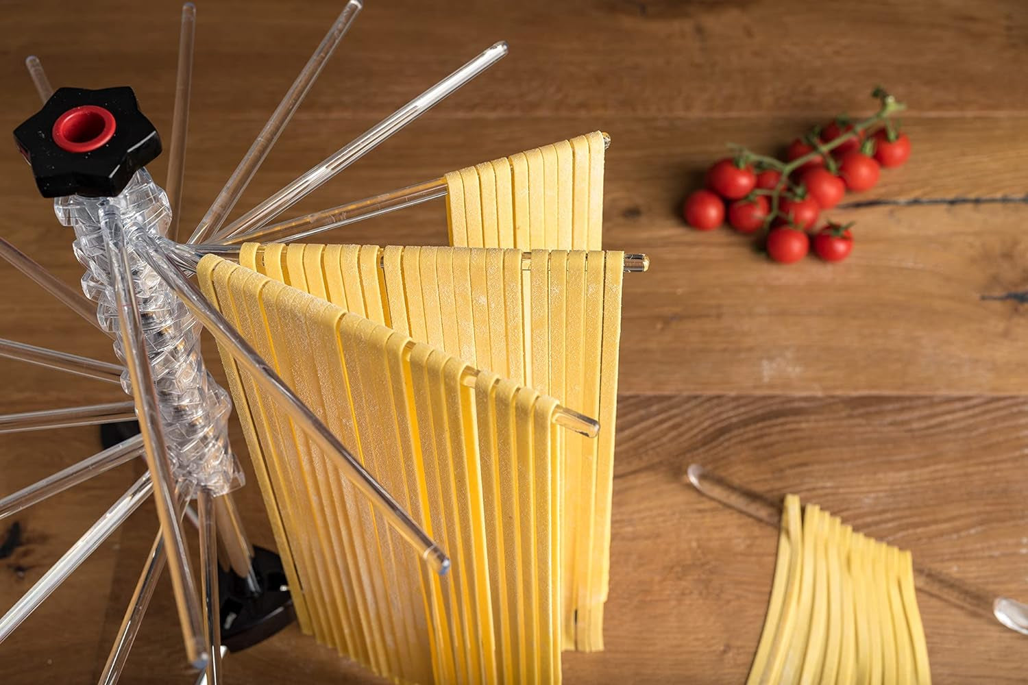 Marcato Atlas Collapsible Pasta Drying Rack, Made In Italy, Clear