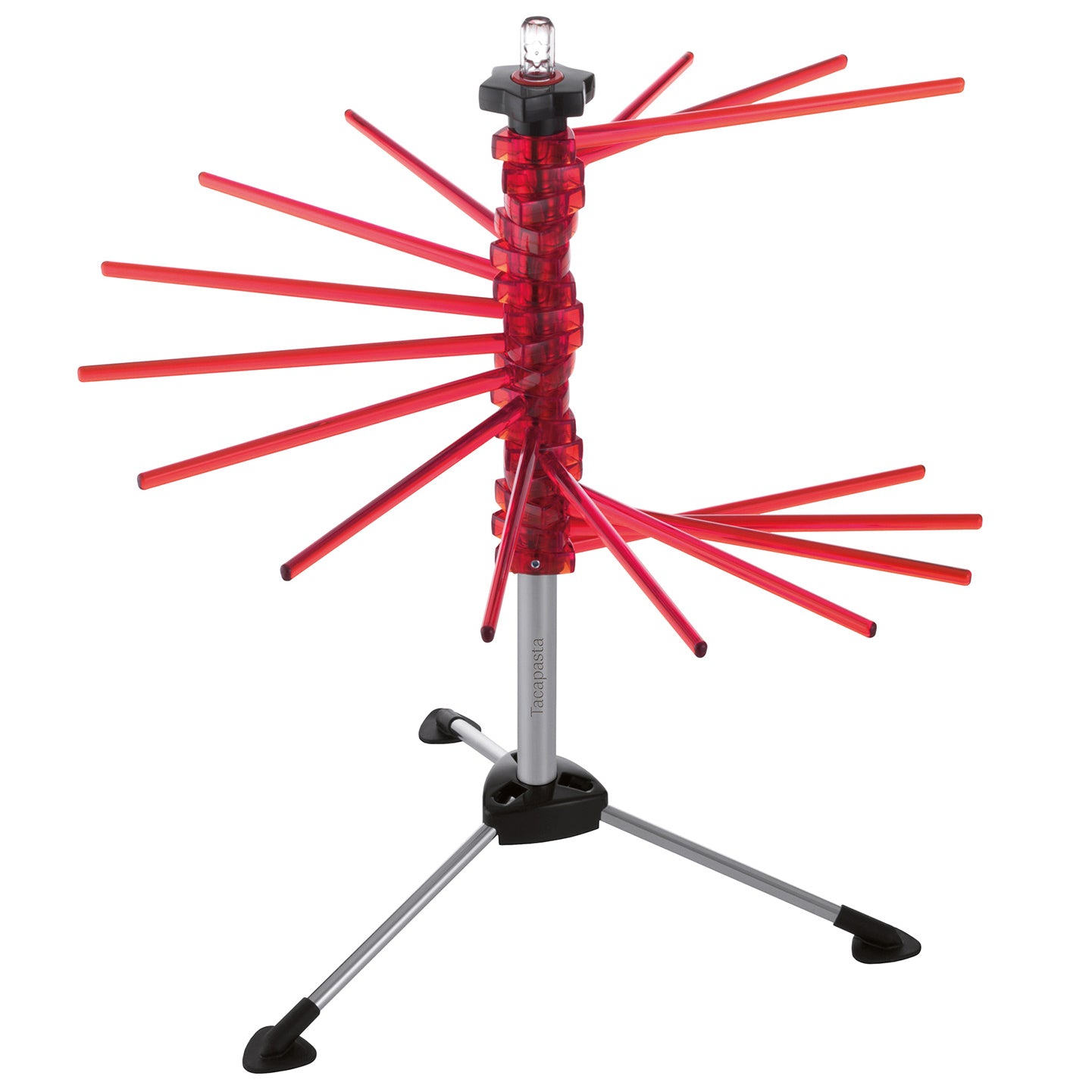 Marcato Atlas Collapsible Pasta Drying Rack, Made In Italy, Red