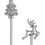 Prodyne Holiday Stainless Steel Cocktail Picks, Set of 6