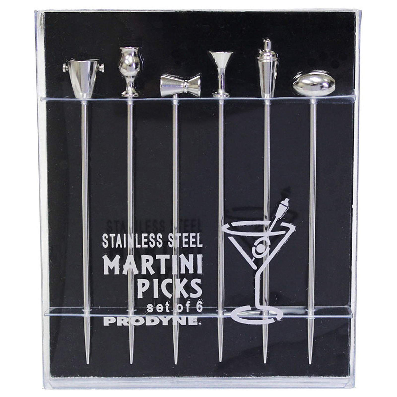 Prodyne Stainless Steel Legacy Martini Picks, Set of 6
