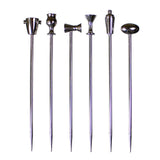 Prodyne Stainless Steel Legacy Martini Picks, Set of 6