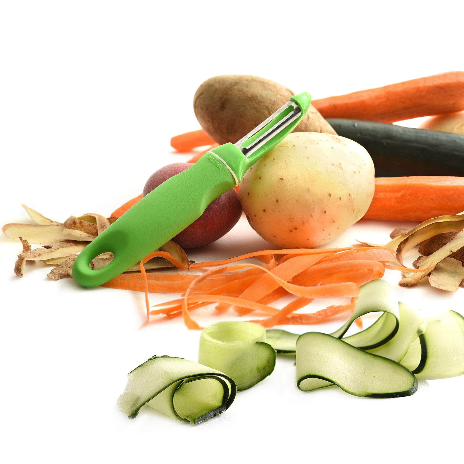 Norpro Grip-EZ Vegetable Peeler, 7.25-Inch, Green