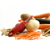 Norpro Grip-EZ Vegetable Peeler, 7.25-Inch, Red