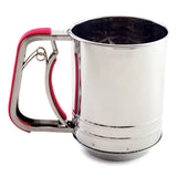 Norpro Stainless Steel Flour Sifter, 3 Cup, Hand Crank