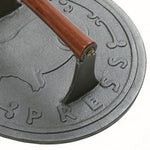 Norpro Round Cast Iron Bacon, Steak, and Burger Press, 8.75-Inch