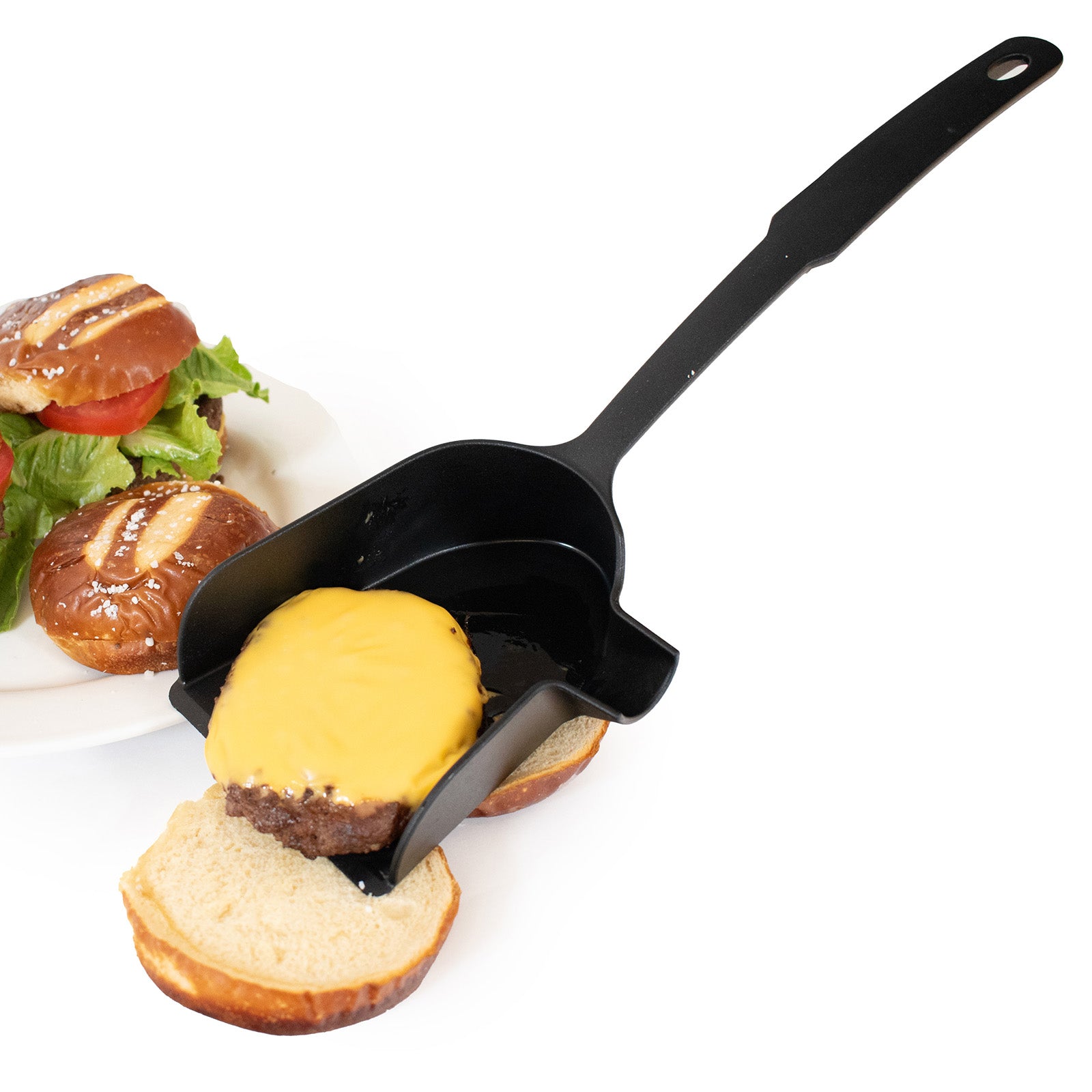 Norpro Spunnel Deluxe Spatula with Built In Funnel, Black