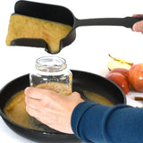 Norpro Spunnel Deluxe Spatula with Built In Funnel, Black