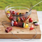 Norpro Stainless Steel Flexible BBQ Skewers, Set of 4