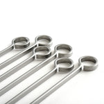 Norpro Stainless Steel 12-Inch Barbeque Skewers, Set of 6