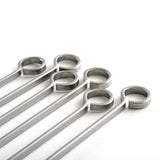 Norpro Stainless Steel 12-Inch Barbeque Skewers, Set of 6