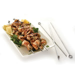 Norpro Stainless Steel 12-Inch Barbeque Skewers, Set of 6