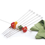 Norpro Stainless Steel 14-Inch Barbeque Skewers, Set of 6