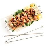 Norpro Stainless Steel 14-Inch Barbeque Skewers, Set of 6