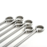 Norpro Stainless Steel 14-Inch Barbeque Skewers, Set of 6