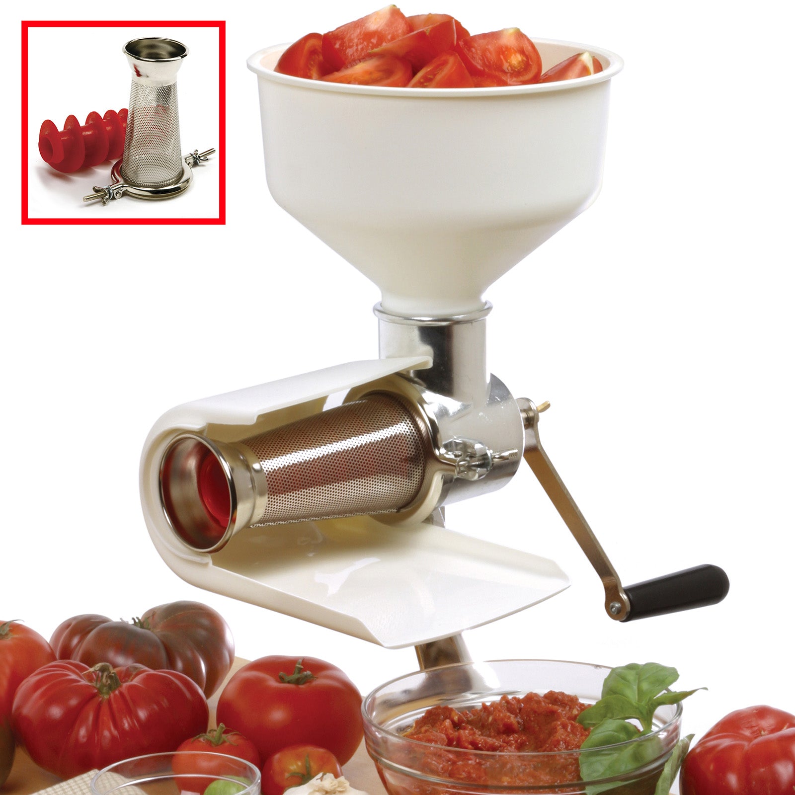 Norpro 3 Quart The Original Sauce Master Food Strainer for Vegetables, Fruits, and Puree