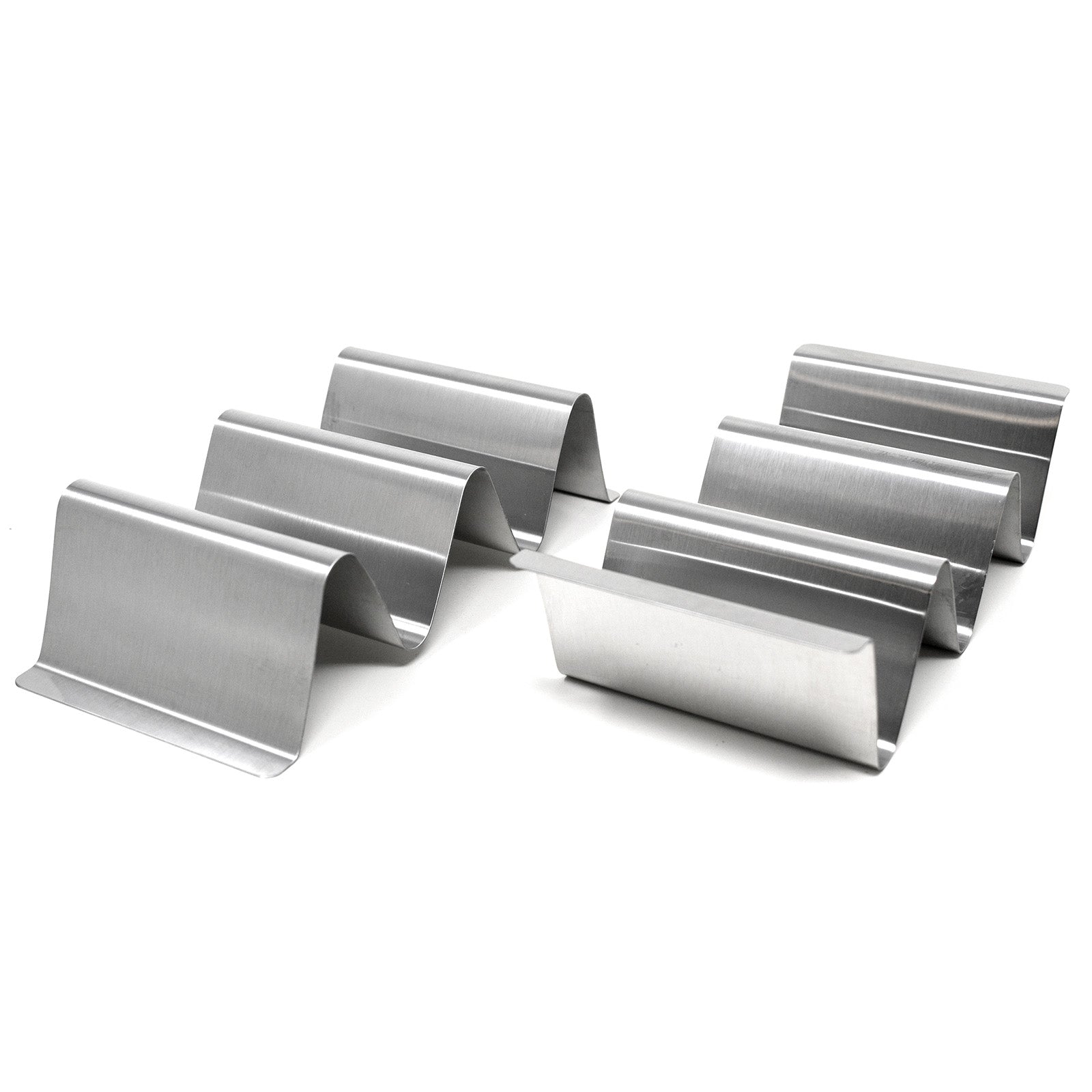 Norpro Stainless Steel Taco Rack, Holds 3 Tacos Each, Set of 2